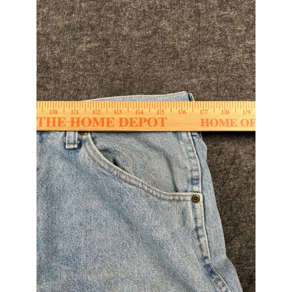 Wrangler Jeans Mens 34x30 Blue Denim Cotton Light Wash Casual Straight Leg